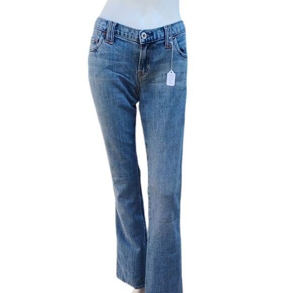 50121...Gap Low Rise Flare Jeans Size 36" Waist, 7" Rise 32" Inseam - Picture 2 of 5